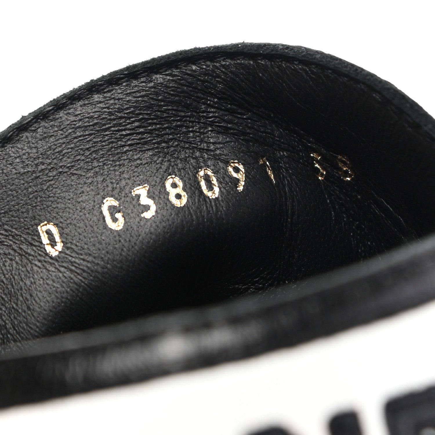 Chanel Aged Calfskin Lace Up Cap Toe Sneakers 38 Black White 8 of 8