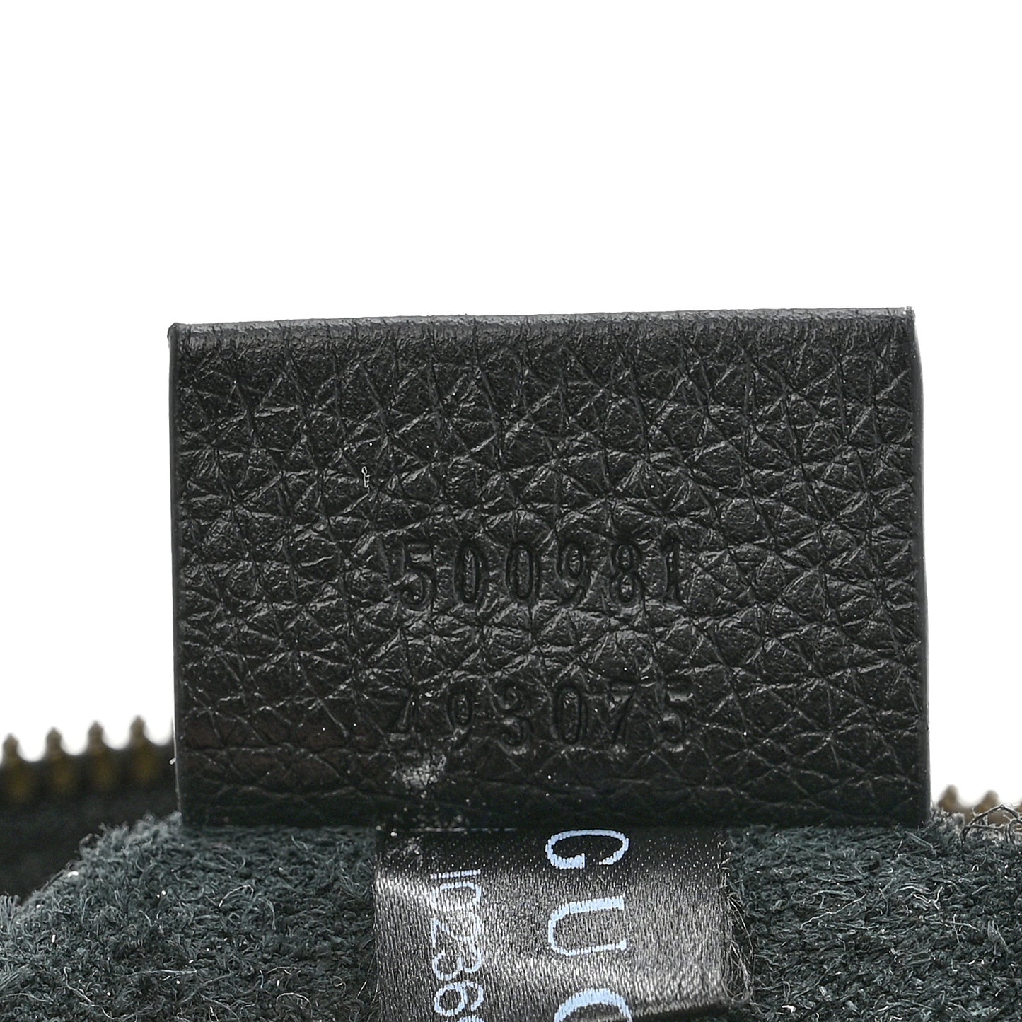 Pebbled Calfskin Medium Logo Portfolio Clutch Black