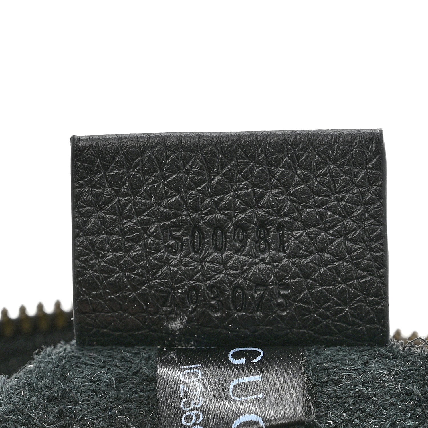 Gucci Pebbled Calfskin Medium Logo Portfolio Clutch Black 7 of 7