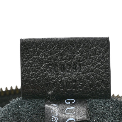 Gucci Pebbled Calfskin Medium Logo Portfolio Clutch Black 7 of 7