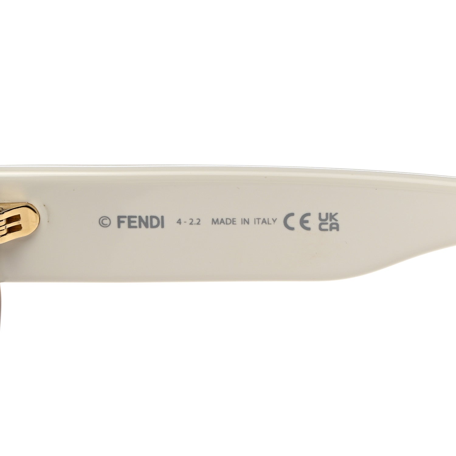 Fendi Acetate Hexagonal Fendi Bold Sunglasses FE40045I Havana White 6 of 7