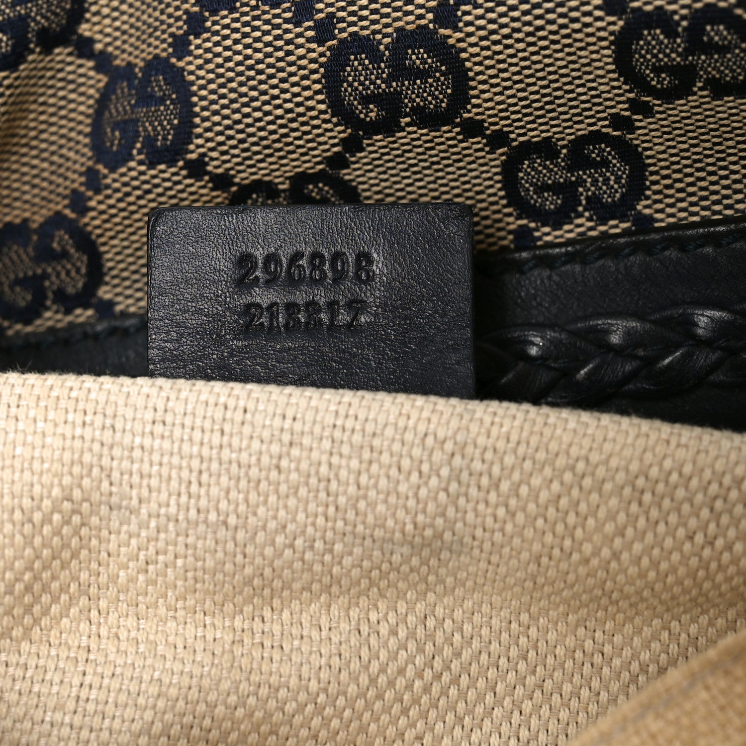 Gucci Monogram Brick Lane Small Boston Navy 7 of 11