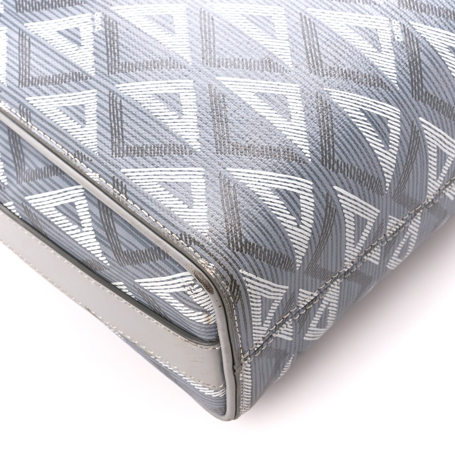 Christian Dior Coated Canvas CD Messenger Gray 11 of 13