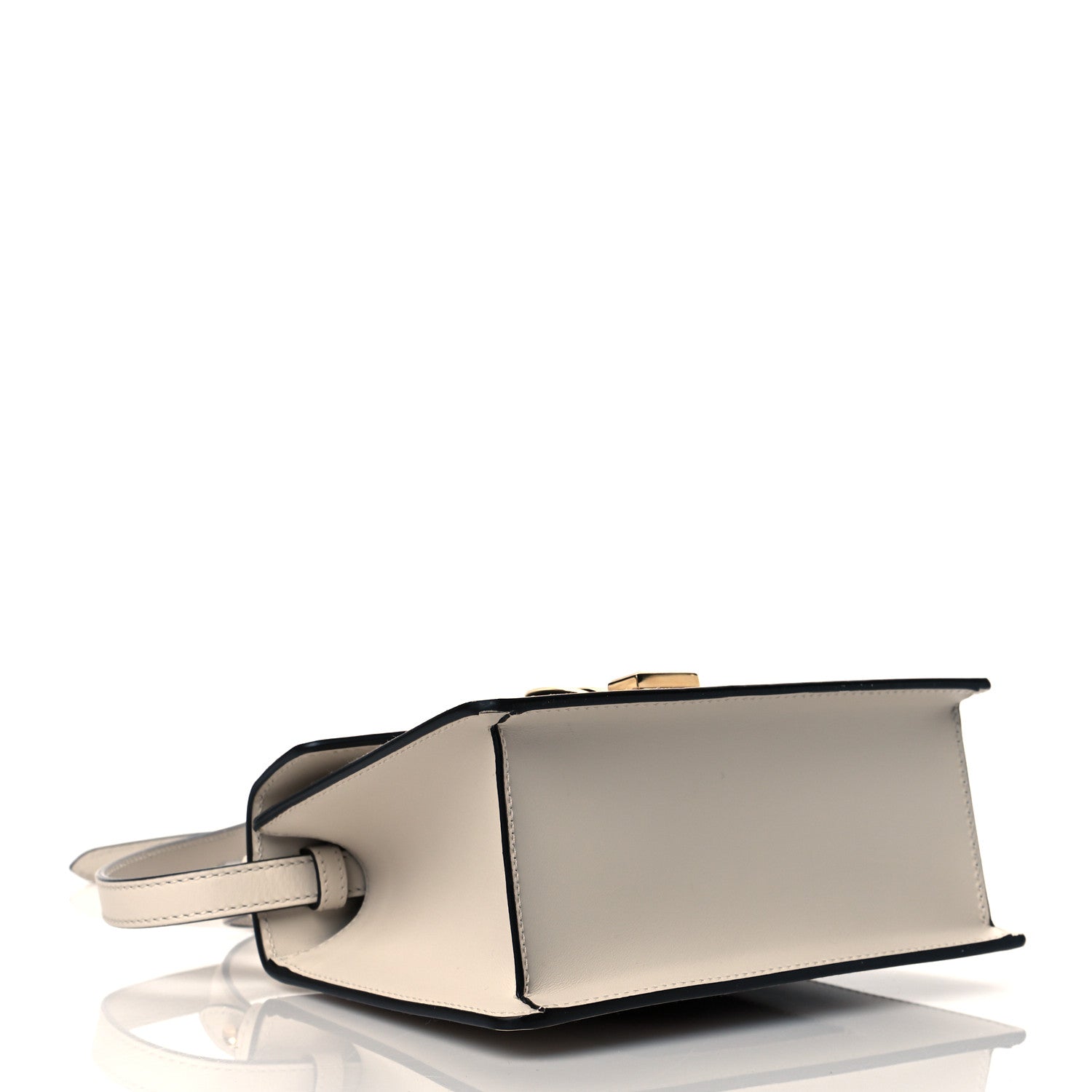Gucci Calfskin Mini Sylvie Top Handle Bag White 4 of 13