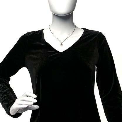 Chanel Crystal Timeless CC Necklace Silver 2 of 5