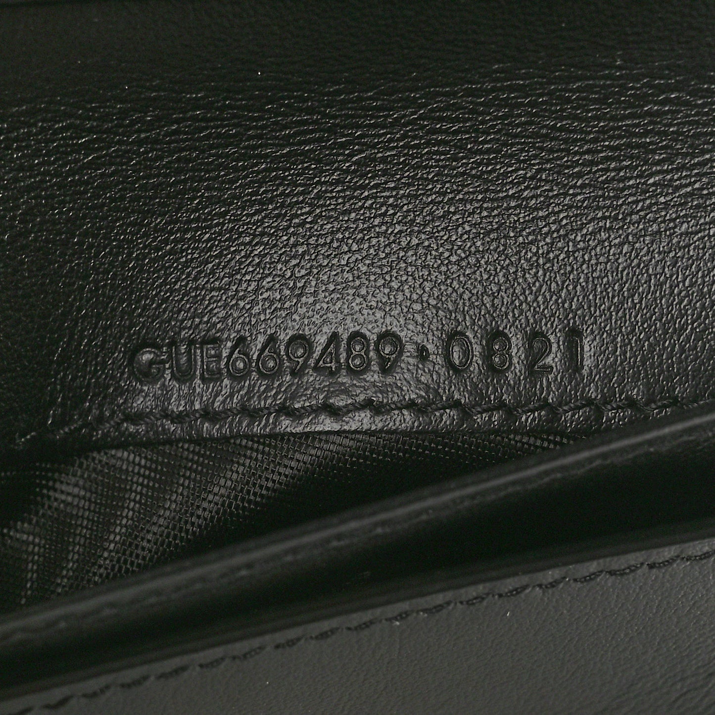Calfskin Heart Print Monogram Compact Zip Around Wallet Black Red