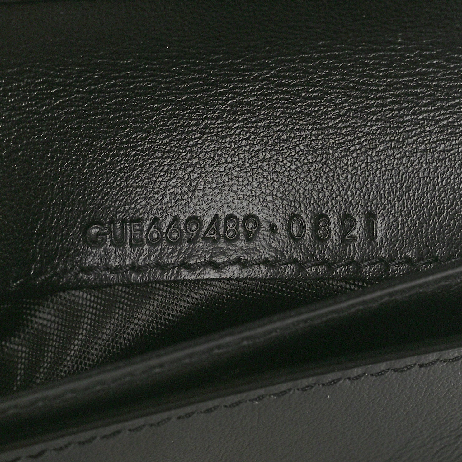Saint Laurent Calfskin Heart Print Monogram Compact Zip Around Wallet Black Red 7 of 10
