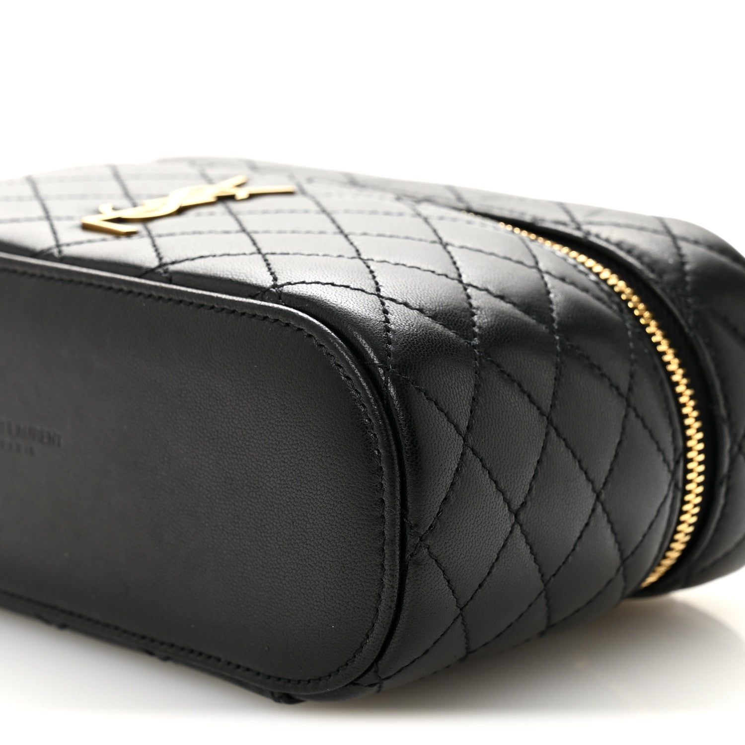 Saint Laurent Lambskin Quilted Mini Gaby Vanity Case Black 10 of 10