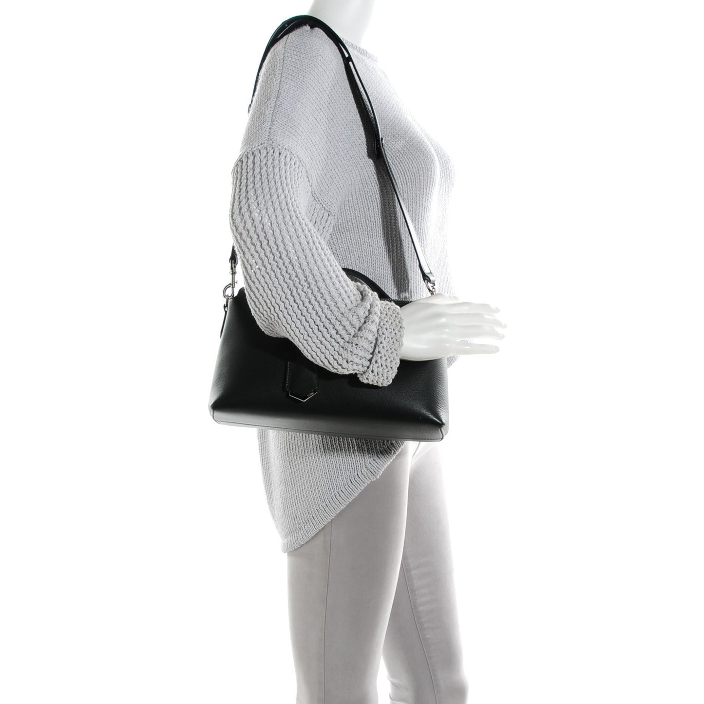 Vitello Dolce Medium By The Way Boston Bag Black