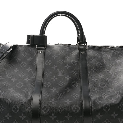 Louis Vuitton Monogram Eclipse Keepall Bandouliere 55 7 of 9