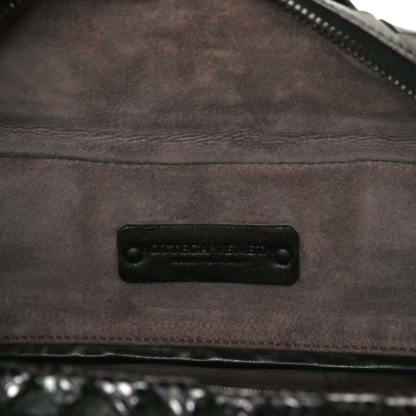 Nappa Intrecciato Ayers Brick Tote Black