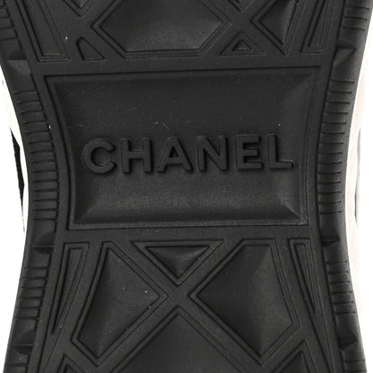 Chanel Velvet Calfskin Mixed Fibers CC Sneakers 37 Black 6 of 13