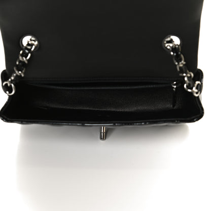 Chanel Patent Calfskin Quilted Mini Rectangular Flap Black 5 of 12