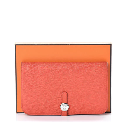 Hermes Togo Dogon Duo Wallet Capucine 17 of 17