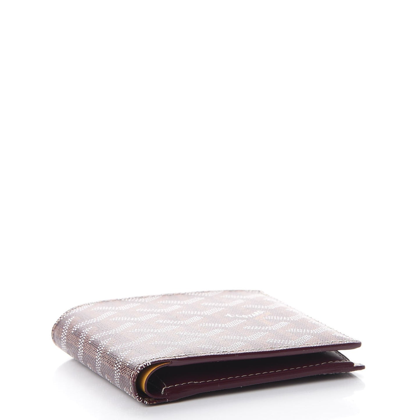 Goyardine Saint Florentin Bi-Fold Wallet Burgundy