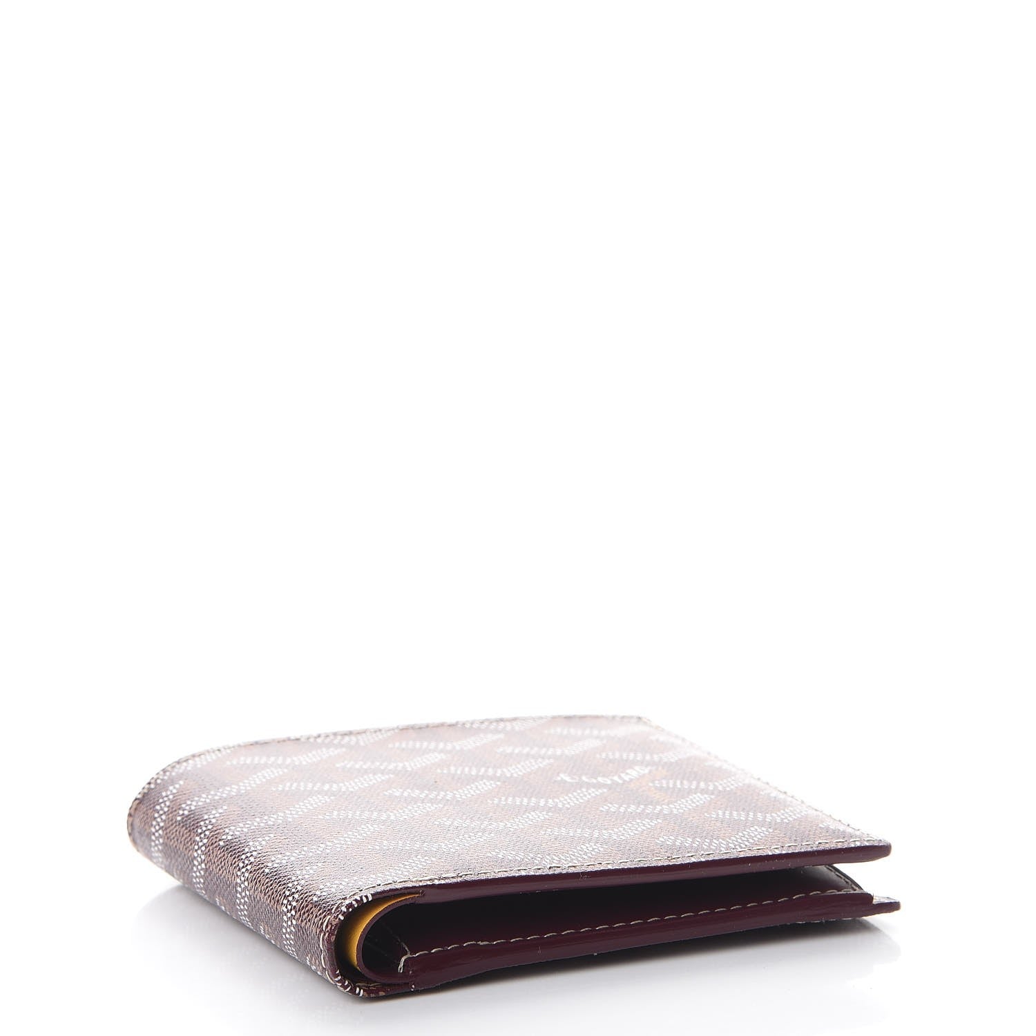 Goyard Goyardine Saint Florentin Bi-Fold Wallet Burgundy 4 of 8
