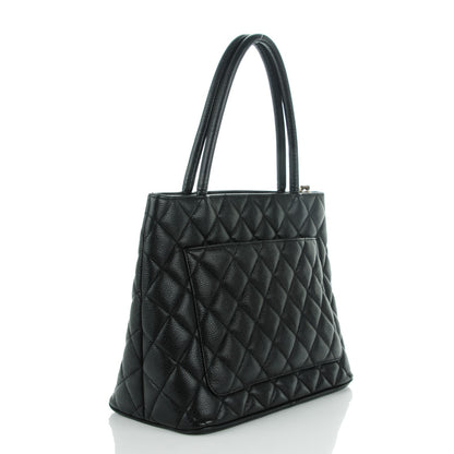 Chanel Caviar Quilted Medallion Tote Black 3 of 7