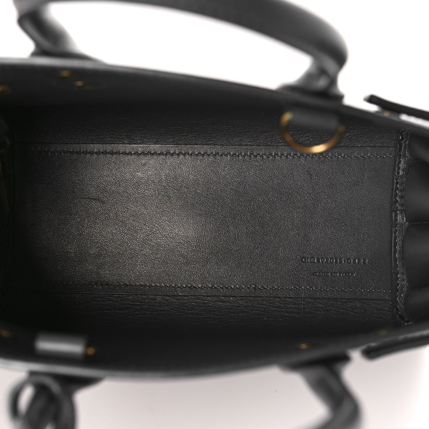 Grained Calfskin Nano Sac de Jour Fog