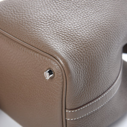 Hermes Taurillon Clemence Picotin Lock 18 PM Etoupe 10 of 12