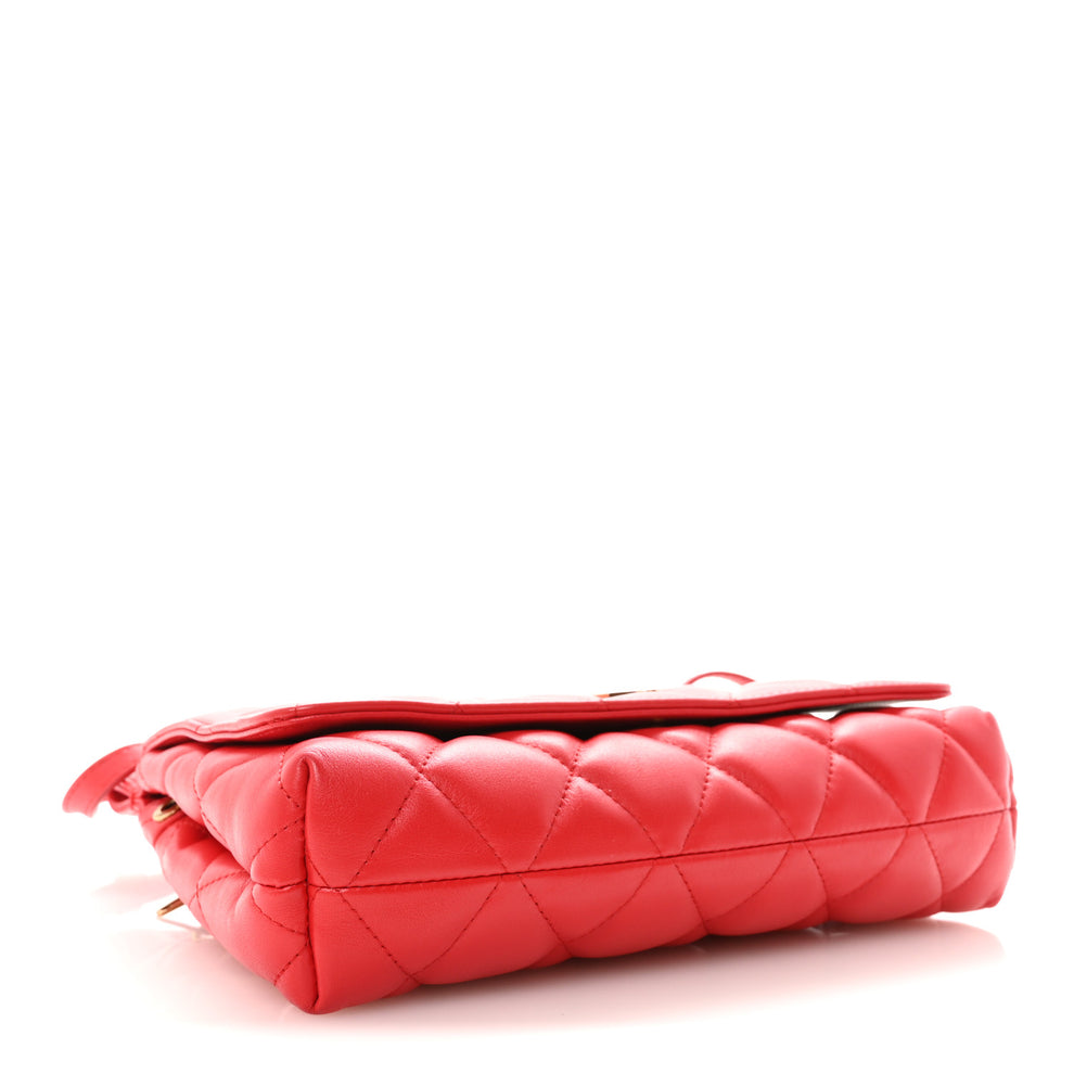 Balenciaga Nappa Calfskin Quilted Medium Touch B Shoulder Bag Bright ...