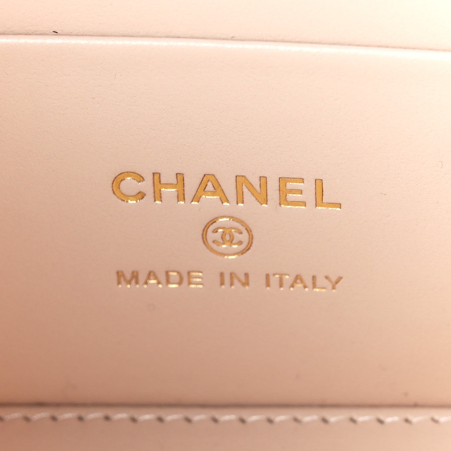 Chanel Caviar Quilted Top Handle Pocket Vanity Case Beige 7 of 13