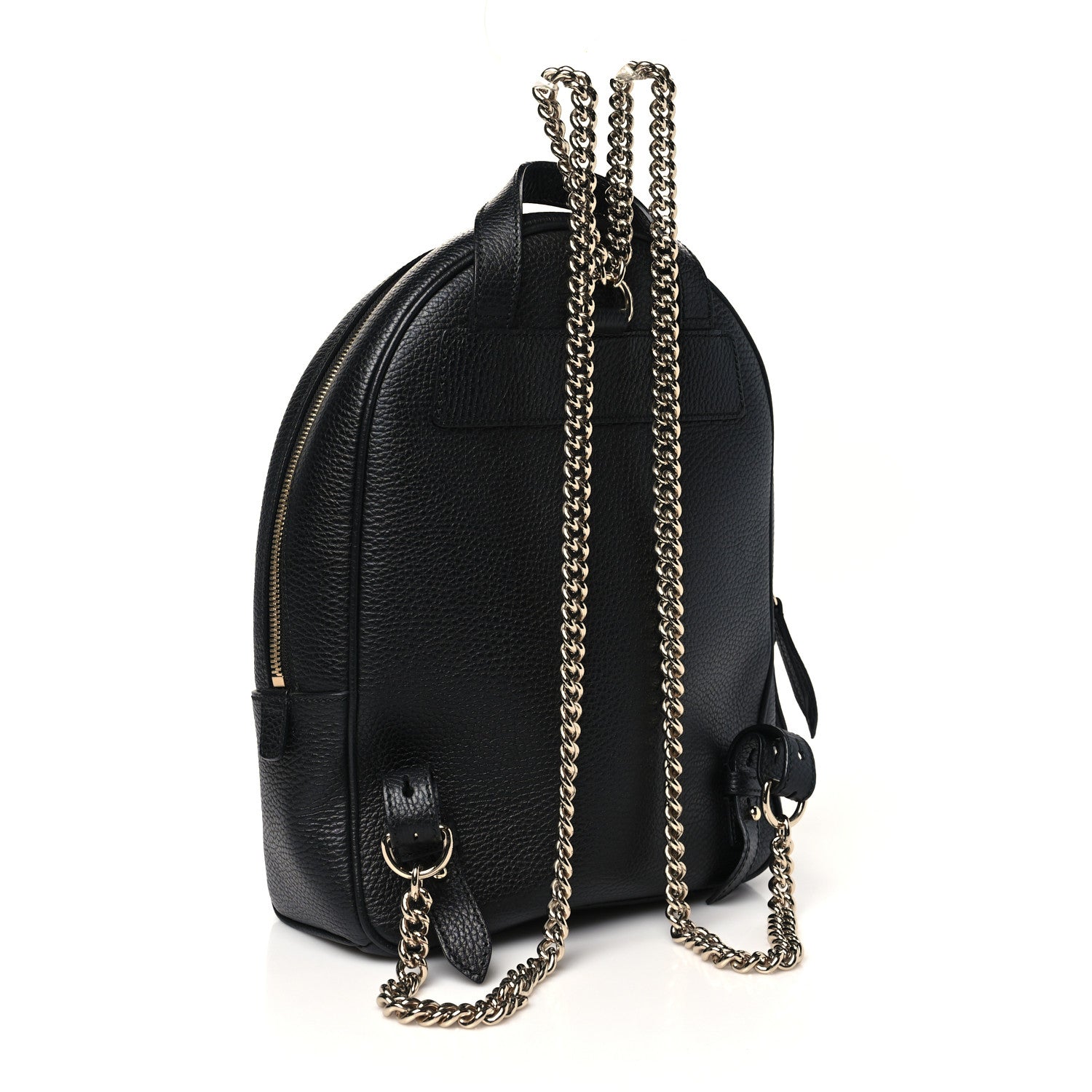 Gucci Pebbled Calfskin Soho Chain Backpack Black 2 of 10