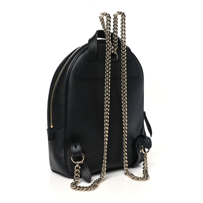 Gucci Pebbled Calfskin Soho Chain Backpack Black 2 of 10