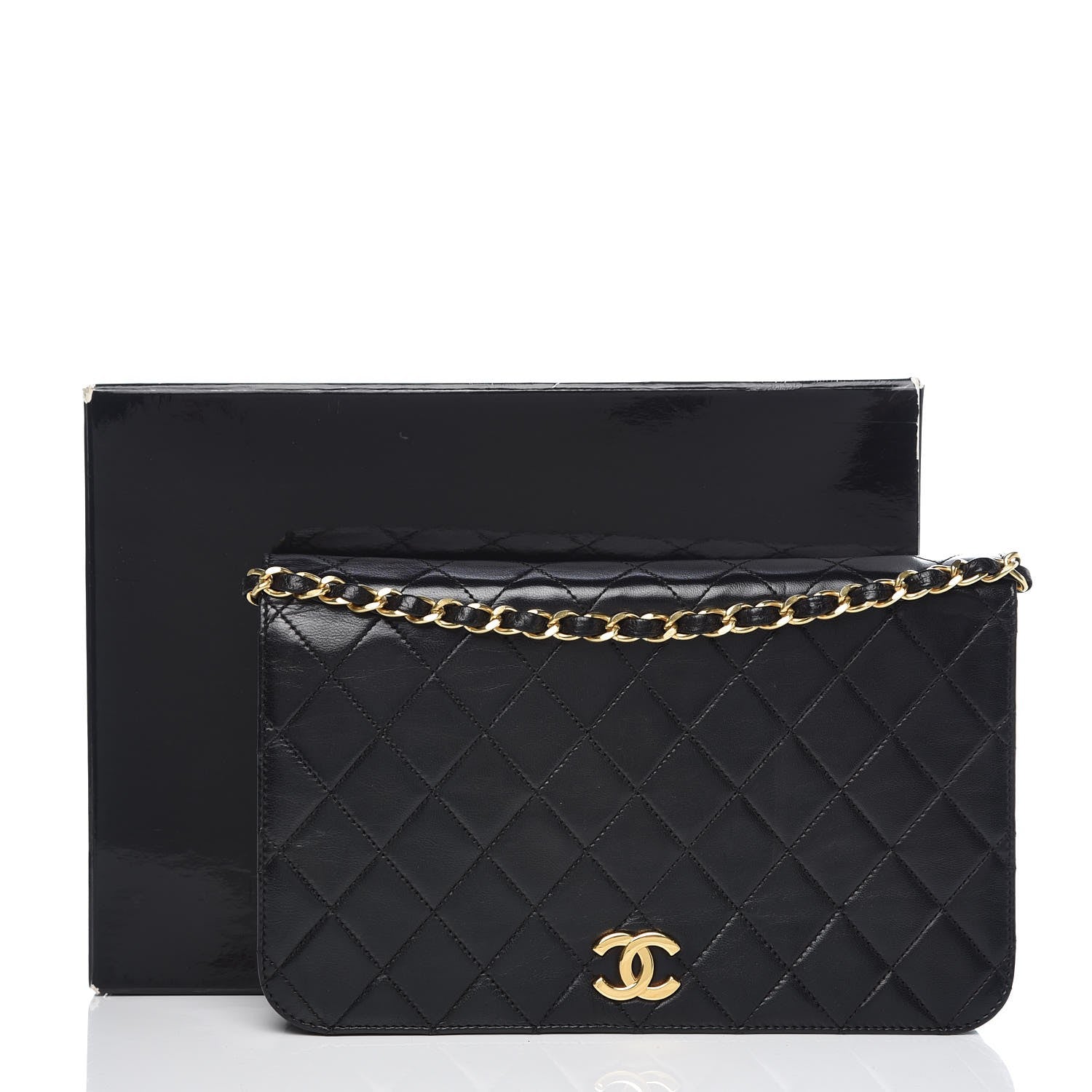 Chanel Lambskin Quilted Small Single Flap Bag Black 10 of 10