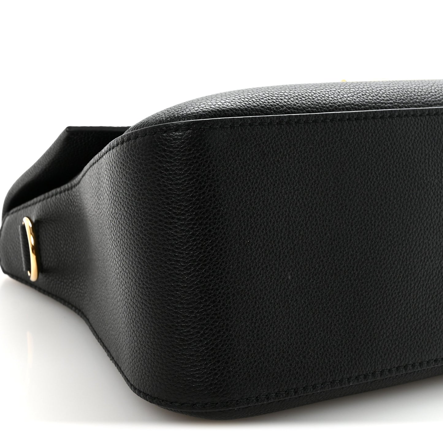 Calfskin Tara Top Handle Bag Black