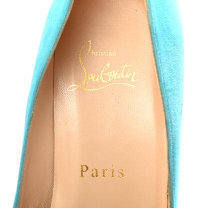 Christian Louboutin Suede Vendome 120 Pumps 39 Aquamarine 7 of 11