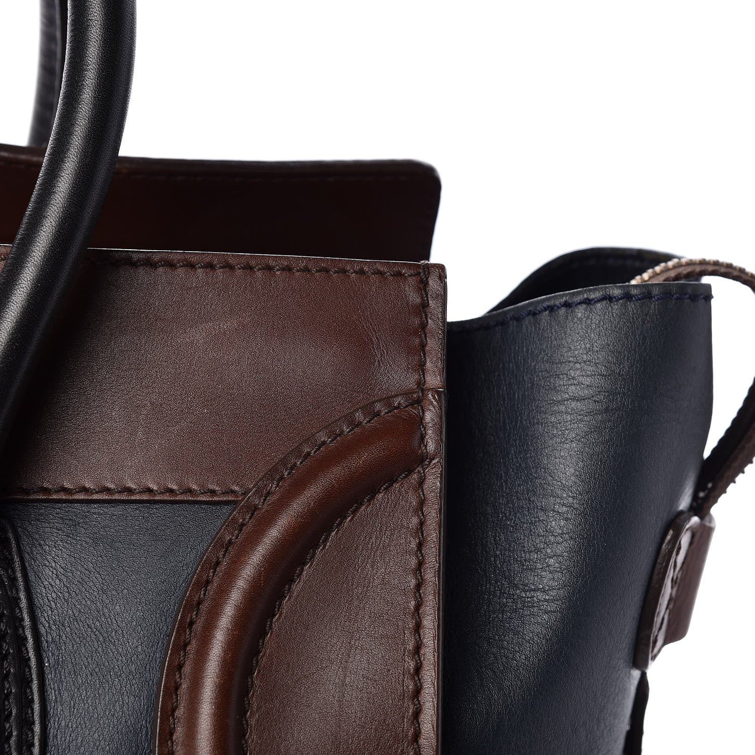 Celine Smooth Calfskin Mini Tri-Color Luggage Navy 11 of 17