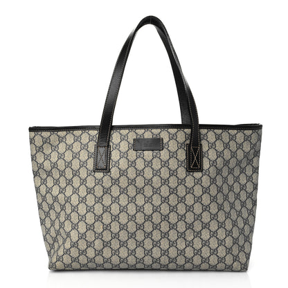 Gucci GG Supreme Monogram Medium Zippered Shopping Tote Navy 1 of 13