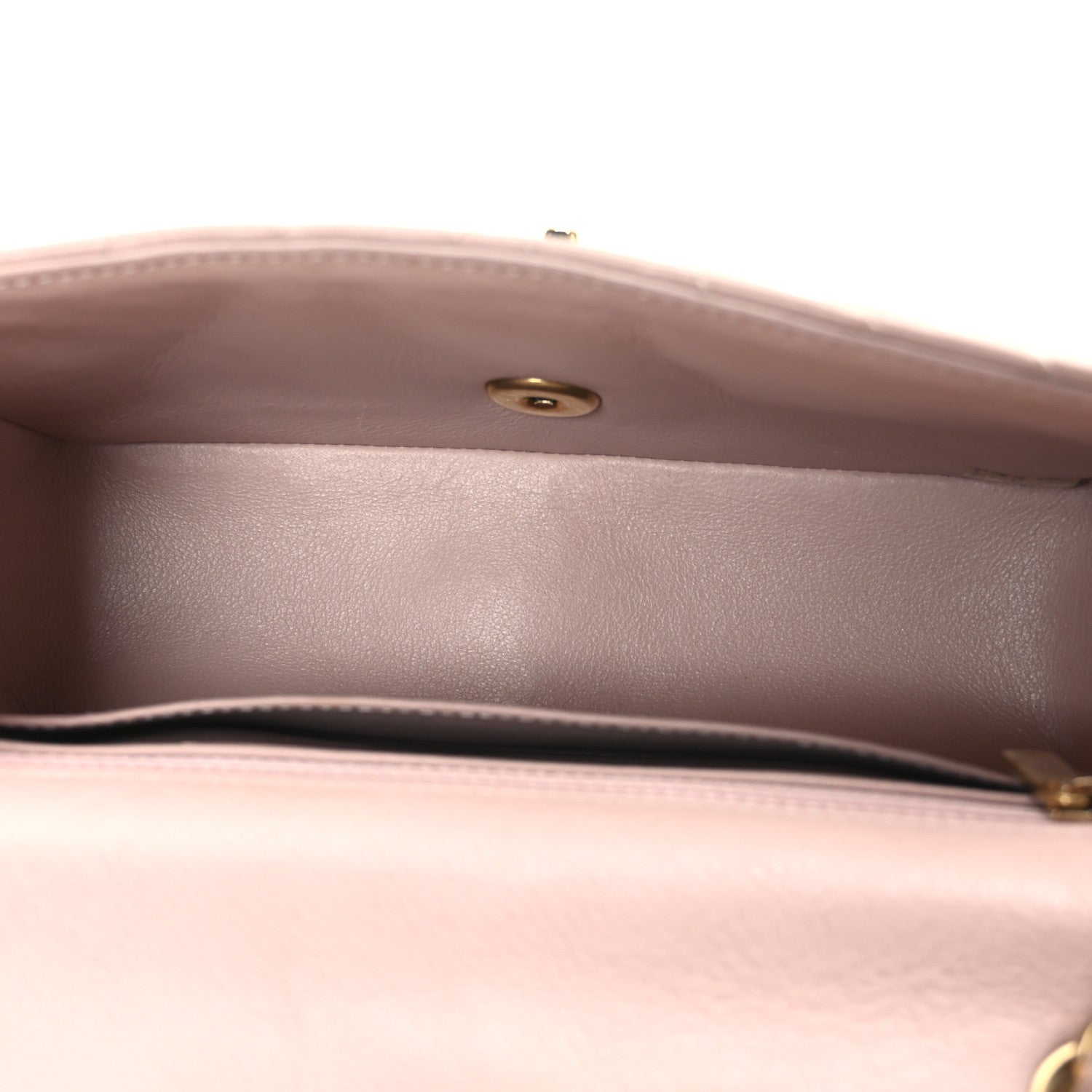 Chanel Calfskin Chevron Quilted Mini Rectangular Flap Light Pink 5 of 10