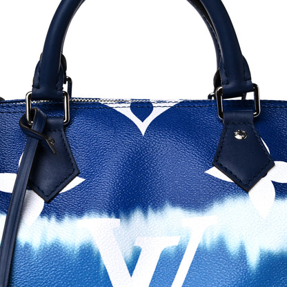 Louis Vuitton Monogram Escale Speedy Bandouliere 30 Blue 10 of 12