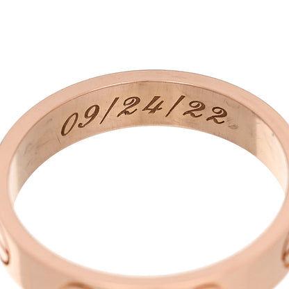 Cartier 18K Pink Gold 3.5mm LOVE Wedding Band Ring 48 4.5 5 of 6