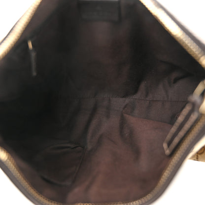 Gucci Monogram Medium D Gold Ring Hobo Dark Brown 5 of 11