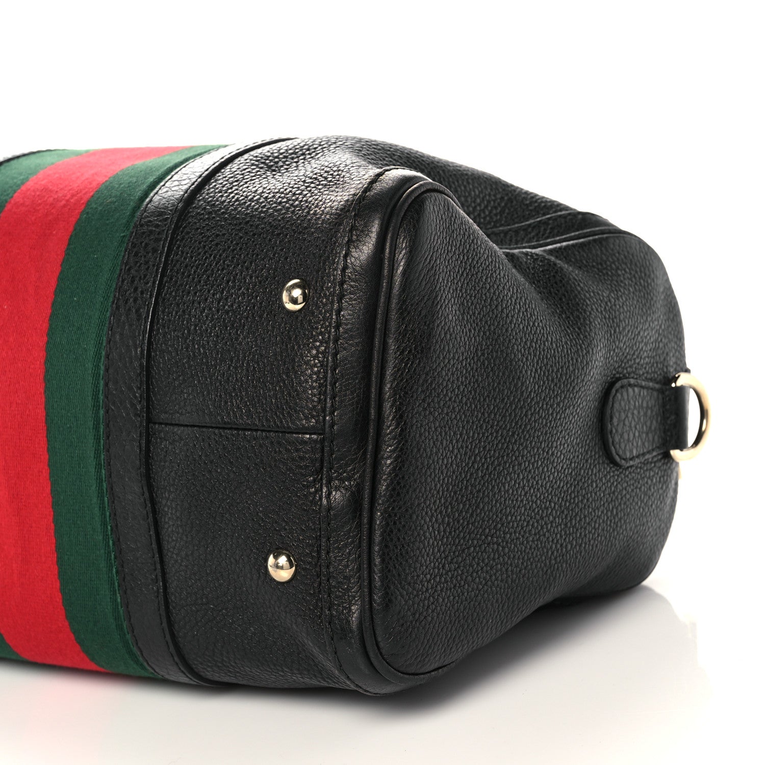 Gucci Calfskin Vintage Web Medium Boston Black 11 of 16