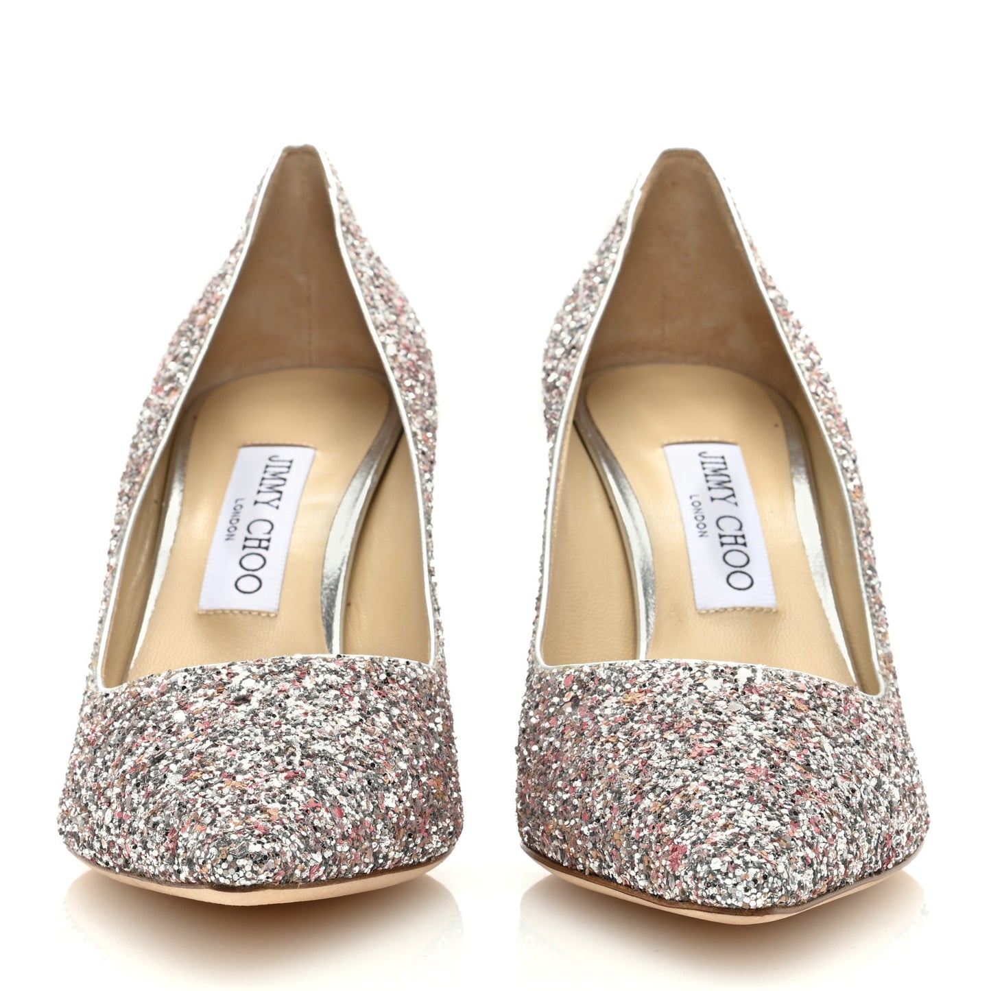 Glitter Pointy Toe Romy 85 Pumps 39 Viola