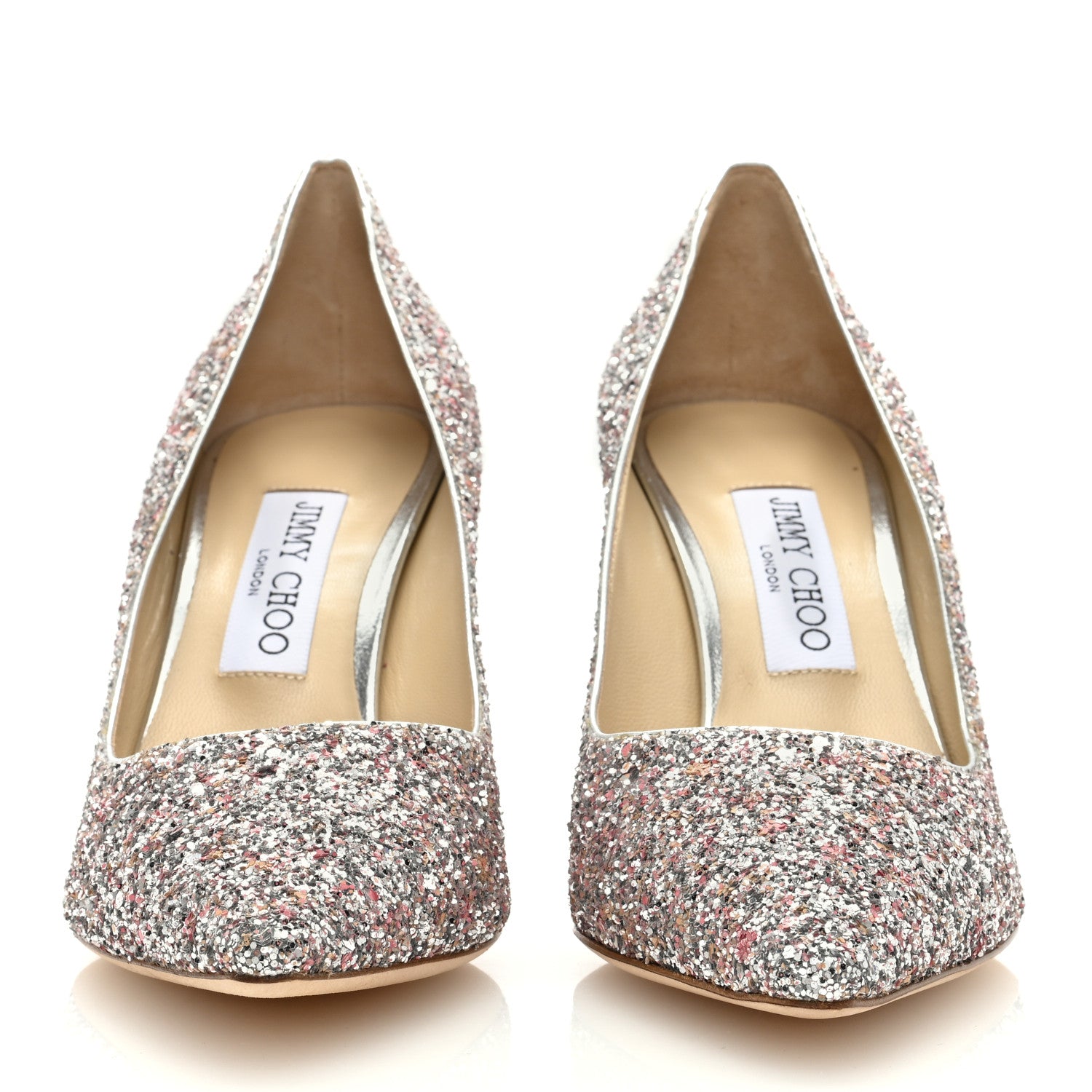 Jimmy Choo Glitter Pointy Toe Romy 85 Pumps 39 Viola 3 of 7