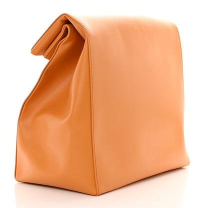 Louis Vuitton LOUIS VUITTON Calfskin Sandwich Bag Safran 3 of 9