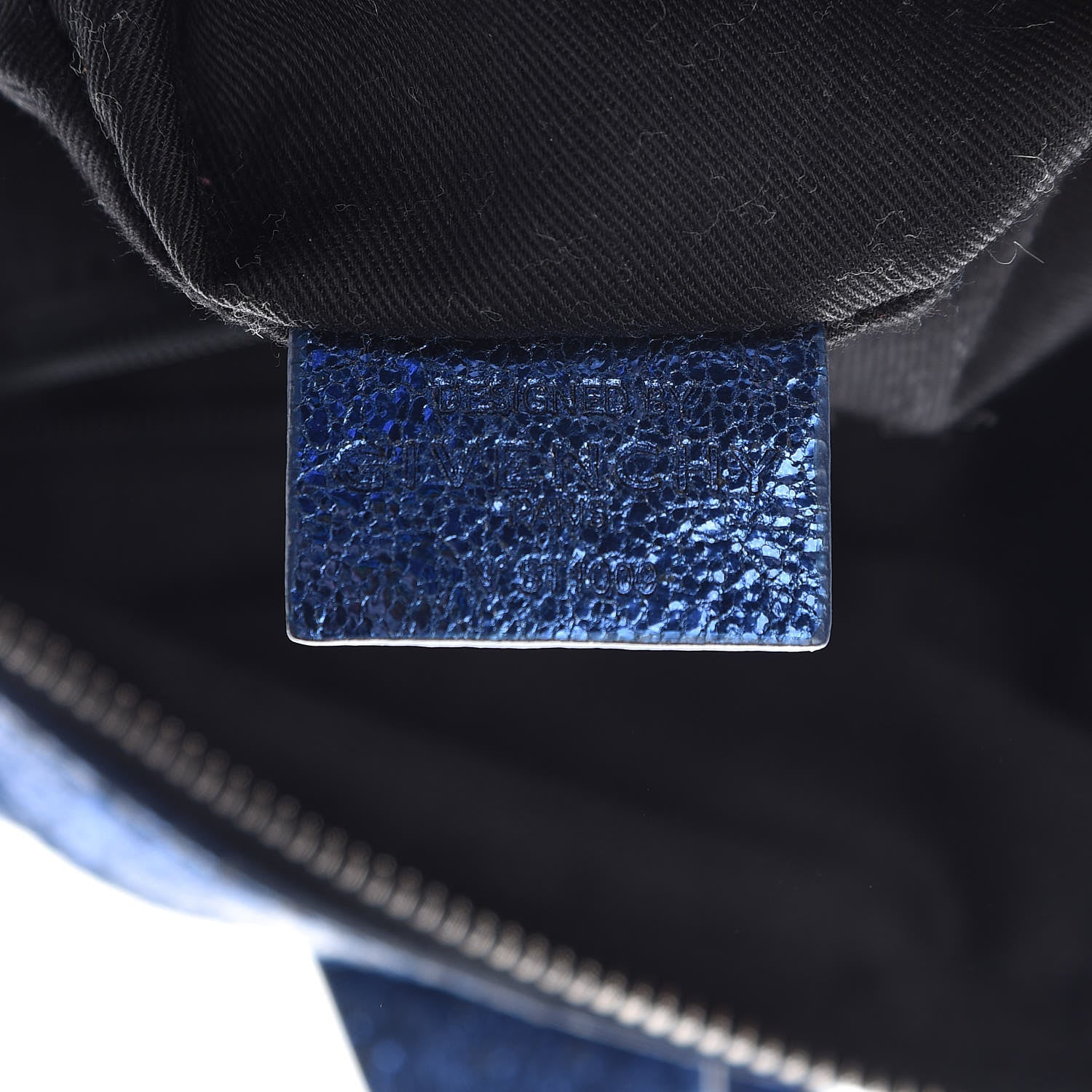 Givenchy Metallic Calfskin Small Nightingale Blue 8 of 20