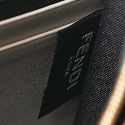 Fendi Vitello King Tamponato Logo Embossed Medium Wallet On Chain Poudre 6 of 11