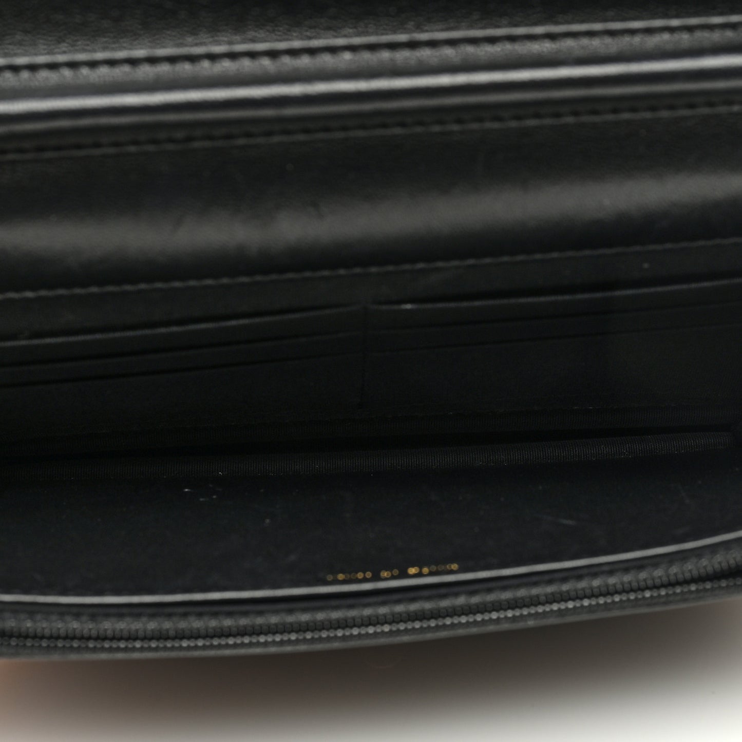 Lambskin Quilted Boy Wallet On Chain WOC Black