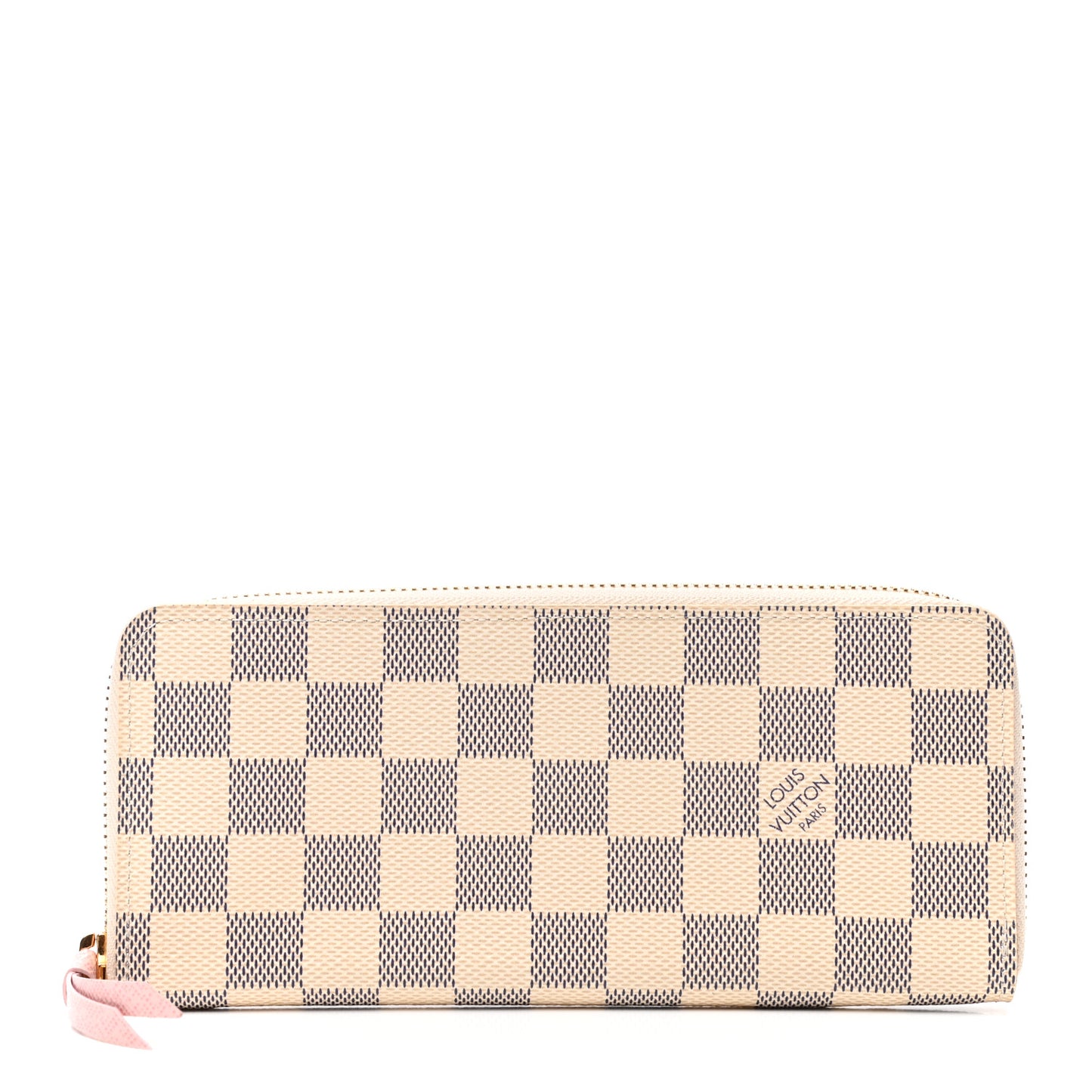 Damier Azur Clemence Wallet Rose Ballerine