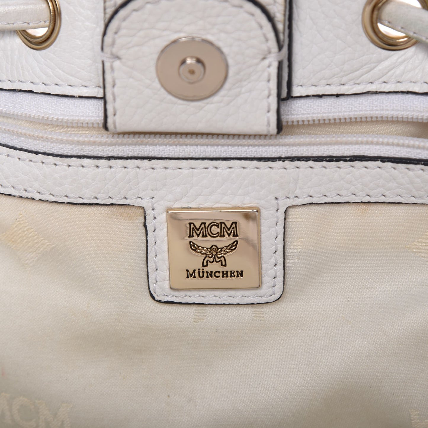 Visetos Drawstring Bag White