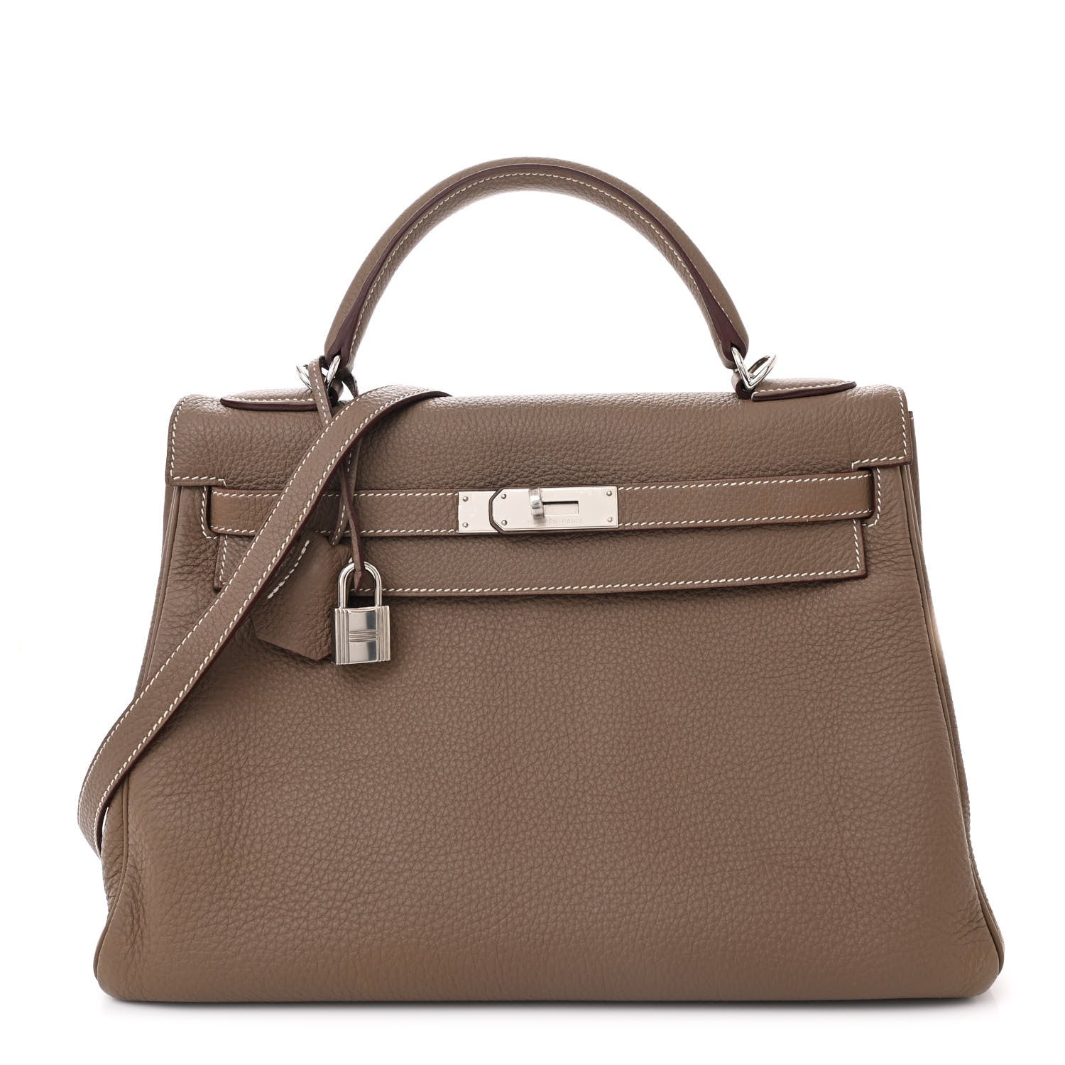 Hermes Togo Kelly Retourne 32 Etoupe 1 of 13