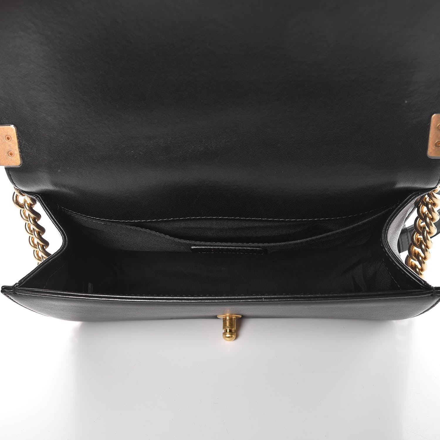 Chanel Fabric Chevron Braided Medium Boy Flap Black White 5 of 7