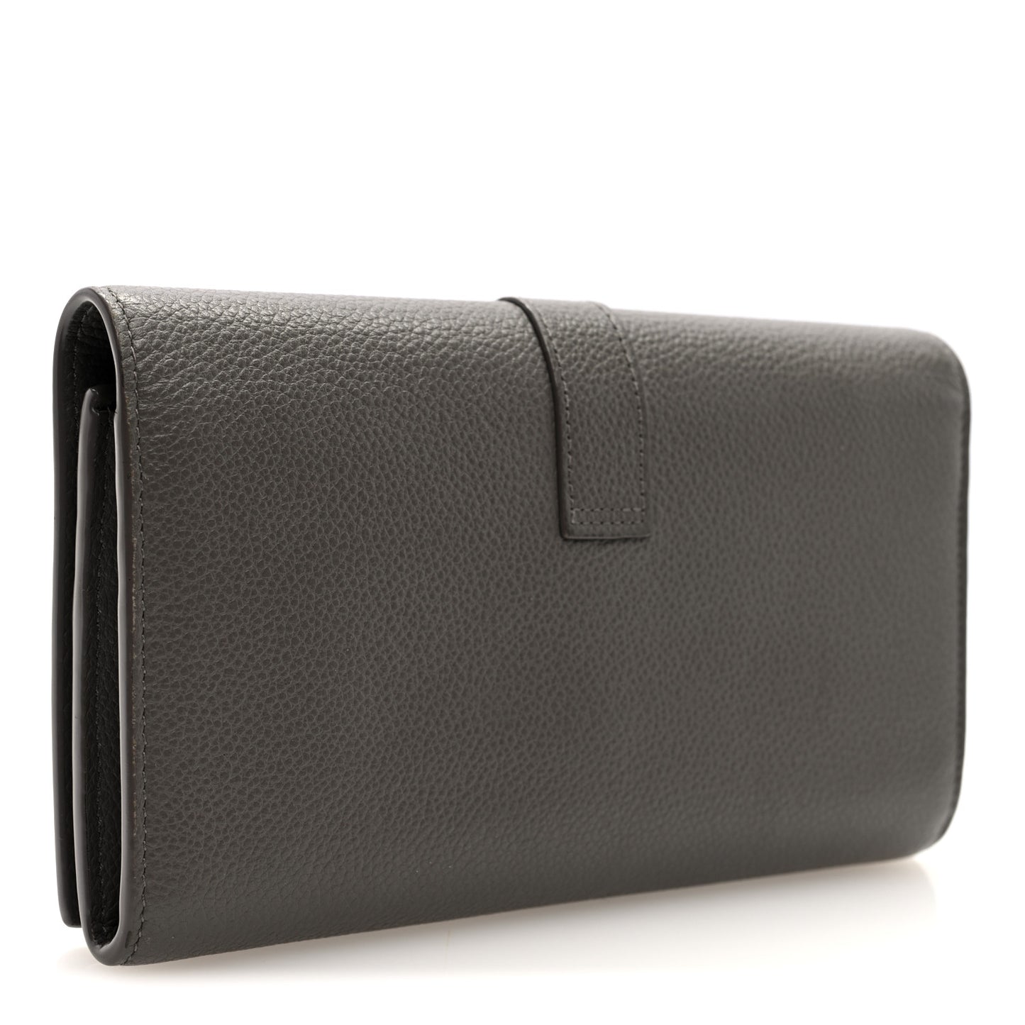 Grained Calfskin Monogram Large Flap Wallet Earth