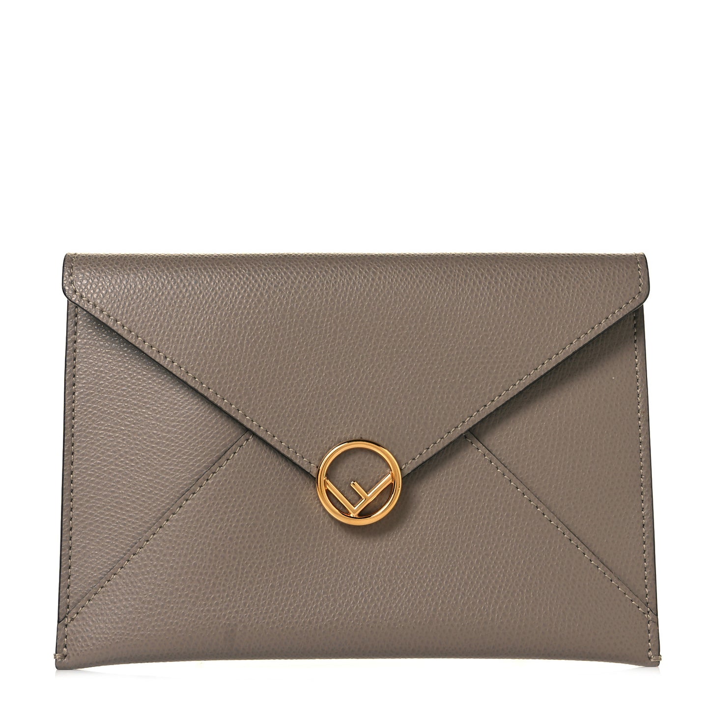 Vitello Cruise F is Fendi Medium Flat Envelope Pouch Tortora