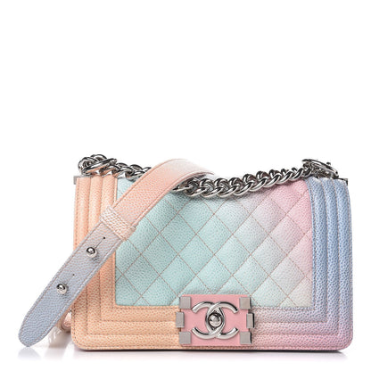 Chanel Caviar Quilted Small Rainbow Boy Flap Multicolor 1 of 7